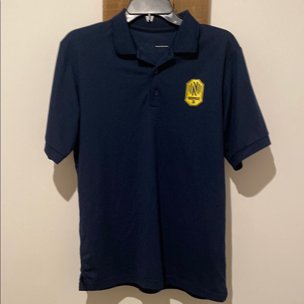 Polo Shirt with Yellow Nashville SC Logo